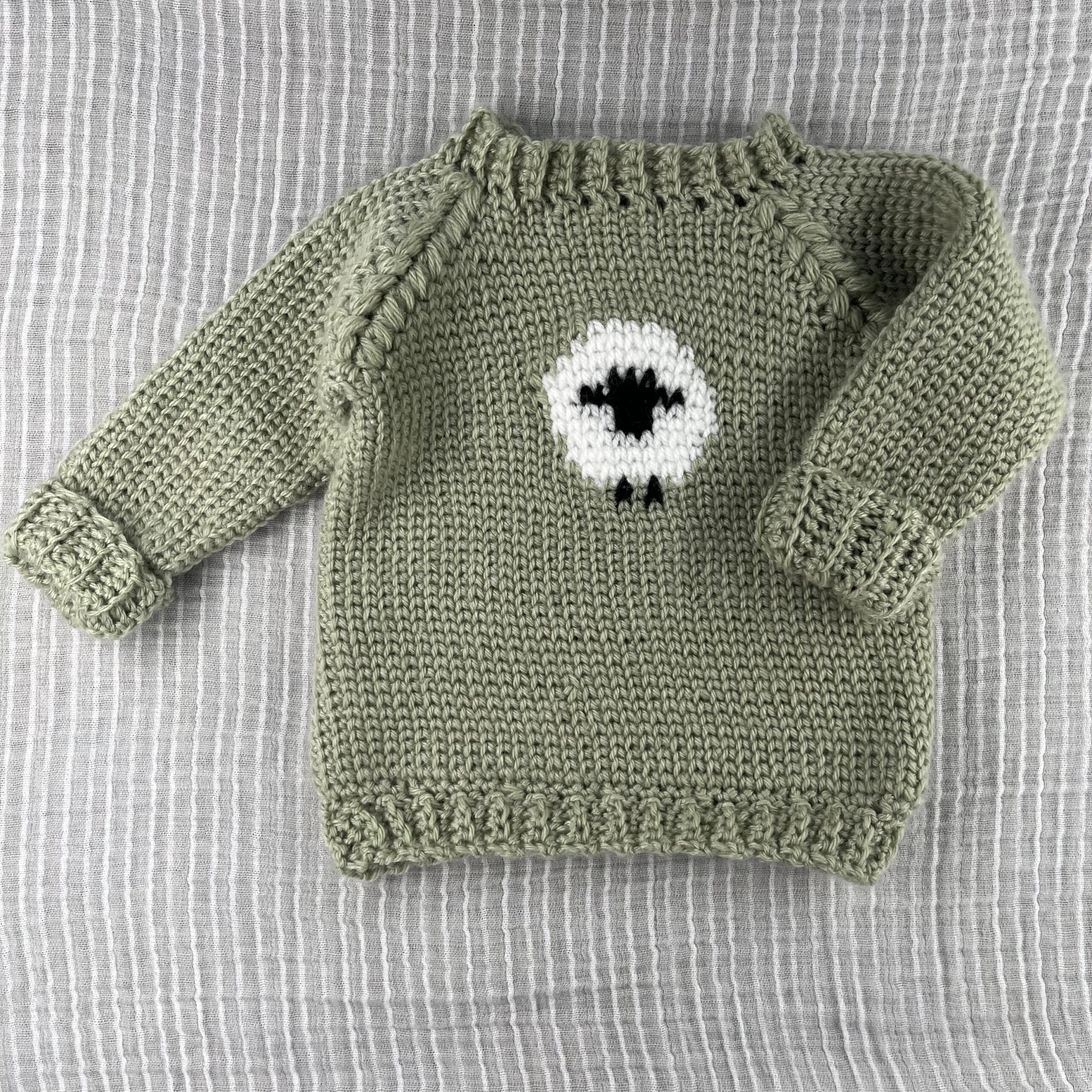 Crochet Pattern for my Baby Sheep Sweater.