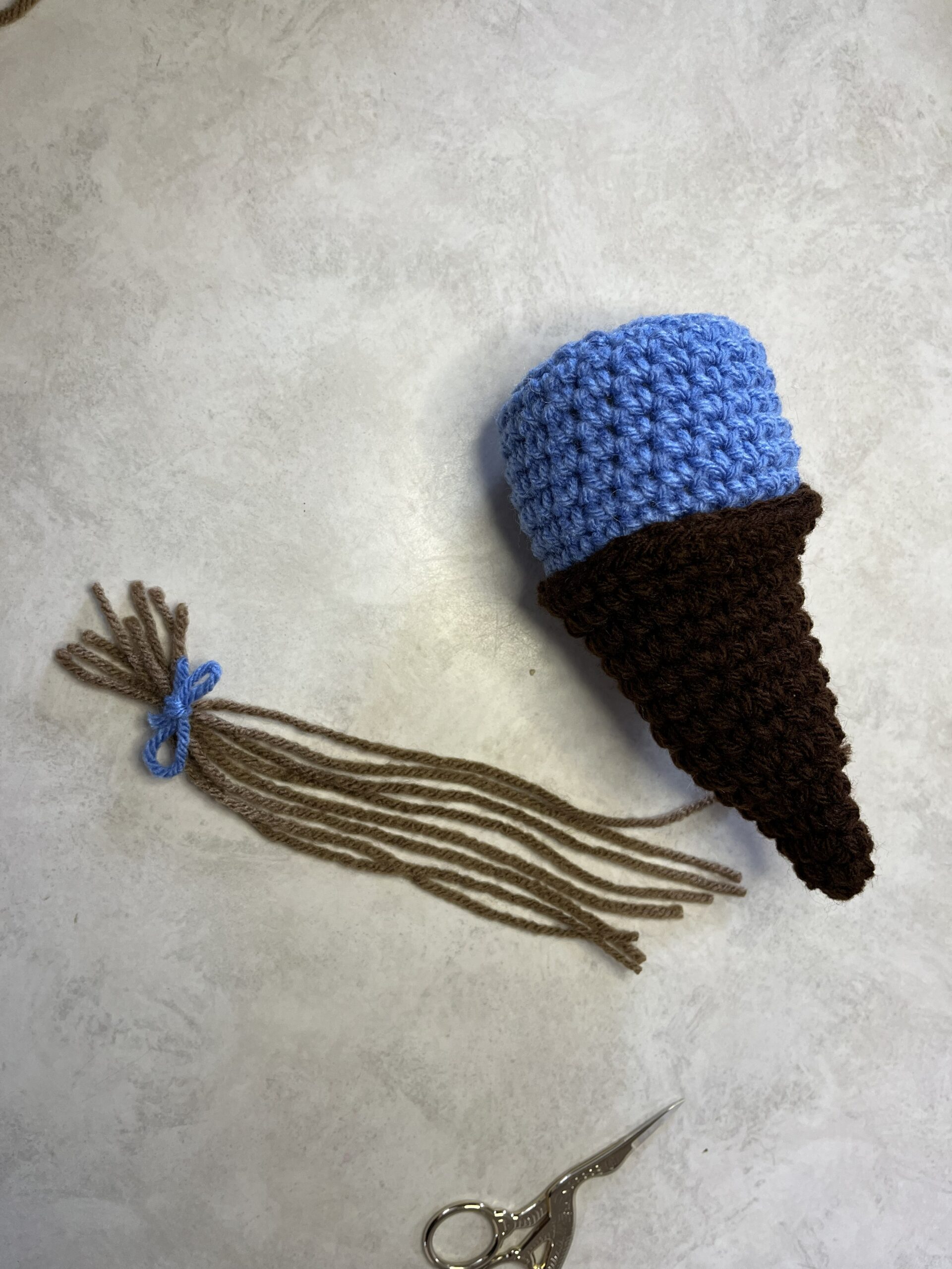 Gnome Nativity Crochet Pattern Mary Character Having Hair braided